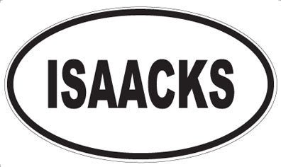ISAACKS - Oval Magnet