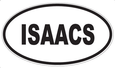 ISAACS - Oval Sticker