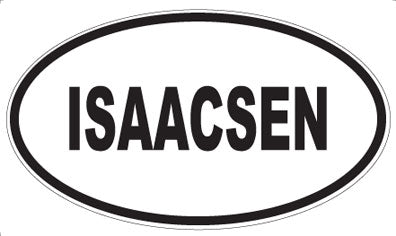 ISAACSEN - Oval Magnet