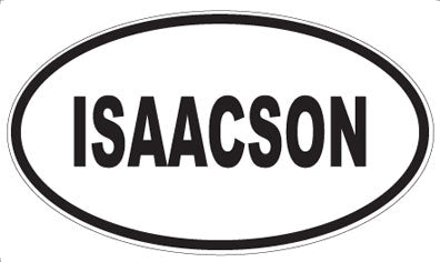 ISAACSON - Oval Sticker