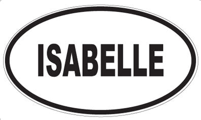 ISABELLE - Oval Sticker