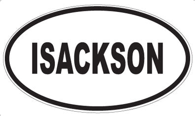 ISACKSON - Oval Sticker