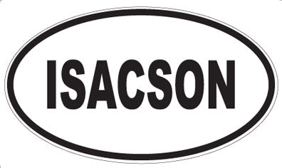 ISACSON - Oval Sticker