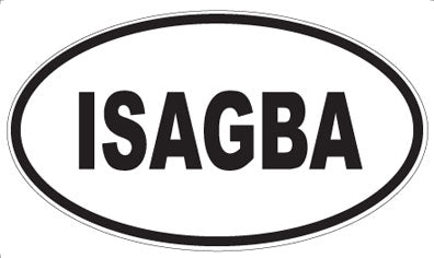 ISAGBA - Oval Magnet