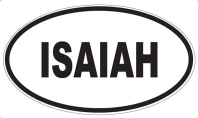ISAIAH - Oval Sticker