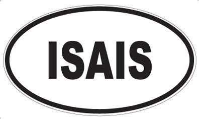 ISAIS - Oval Sticker