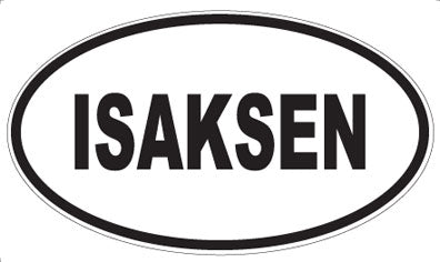 ISAKSEN - Oval Magnet