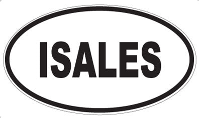 ISALES - Oval Sticker