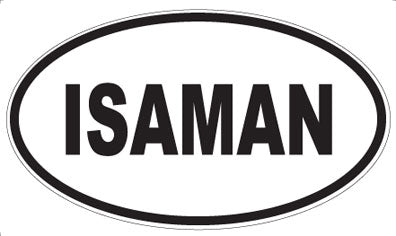 ISAMAN - Oval Magnet
