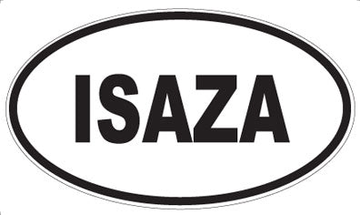 ISAZA - Oval Sticker