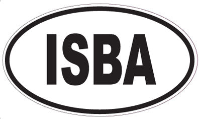 ISBA - Oval Sticker