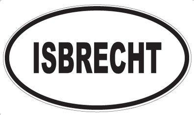 ISBRECHT - Oval Sticker