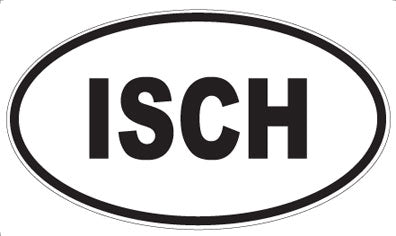 ISCH - Oval Sticker