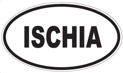 ISCHIA - Oval Sticker