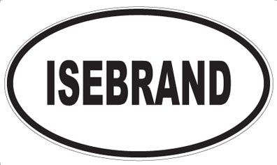 ISEBRAND - Oval Sticker