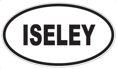 ISELEY - Oval Sticker