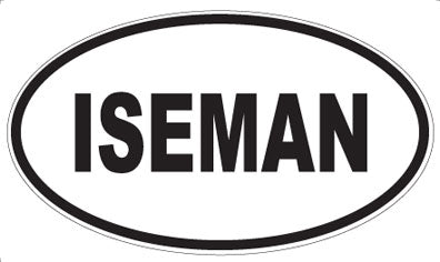 ISEMAN - Oval Magnet