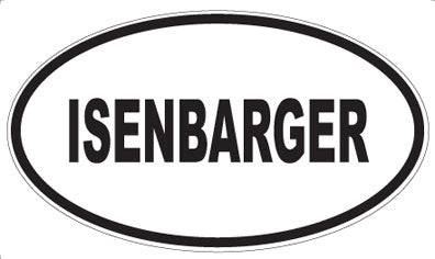 ISENBARGER - Oval Magnet