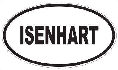 ISENHART - Oval Sticker