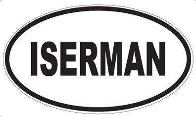 ISERMAN - Oval Magnet