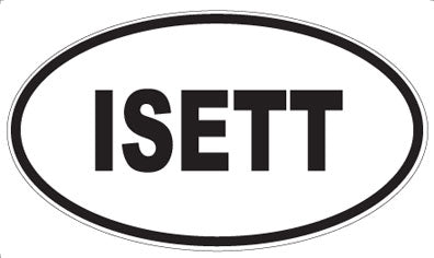ISETT - Oval Sticker