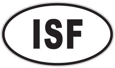 ISF - 3 Letter Initials Oval Sticker