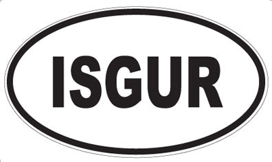 ISGUR - Oval Sticker