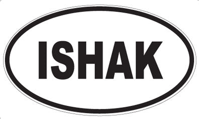 ISHAK - Oval Sticker