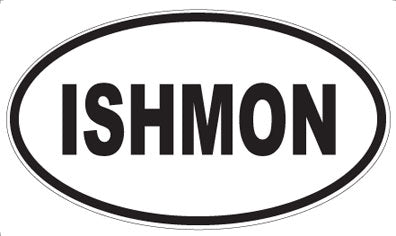 ISHMON - Oval Magnet
