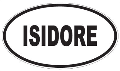 ISIDORE - Oval Sticker