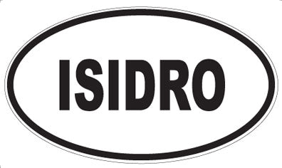 ISIDRO - Oval Sticker