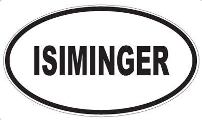 ISIMINGER - Oval Magnet