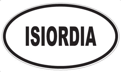 ISIORDIA - Oval Sticker