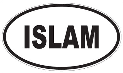 ISLAM - Oval Sticker