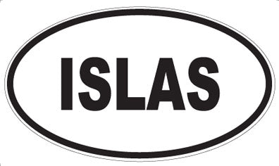 ISLAS - Oval Sticker