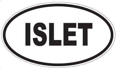 ISLET - Oval Sticker
