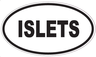 ISLETS - Oval Sticker