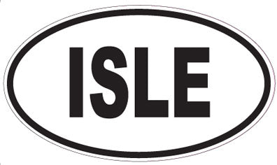 ISLE - Oval Sticker