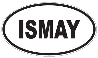 ISMAY - Oval Sticker