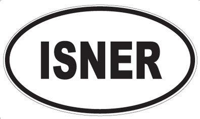 ISNER - Oval Magnet