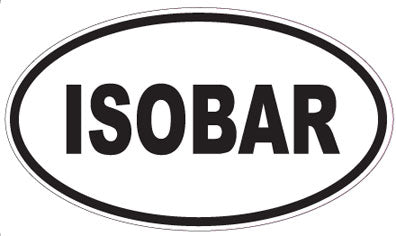 ISOBAR - Oval Sticker
