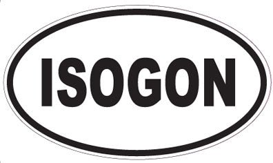 ISOGON - Oval Sticker