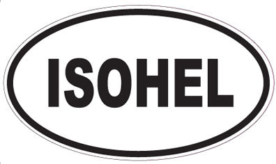 ISOHEL - Oval Sticker