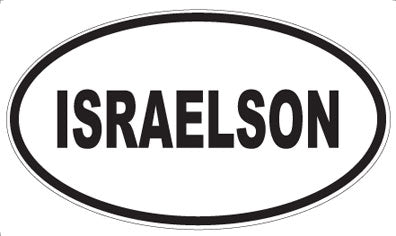 ISRAELSON - Oval Magnet