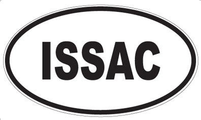 ISSAC - Oval Sticker