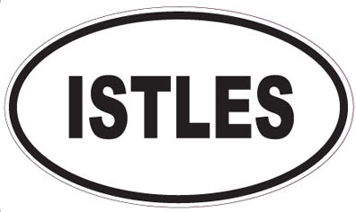 ISTLES - Oval Sticker
