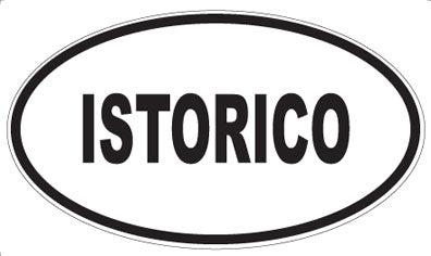 ISTORICO - Oval Magnet