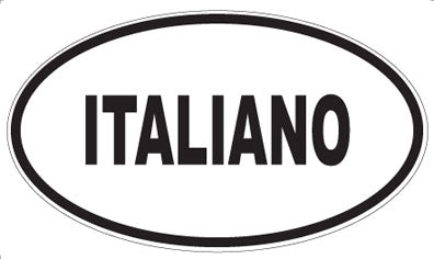 ITALIANO - Oval Magnet