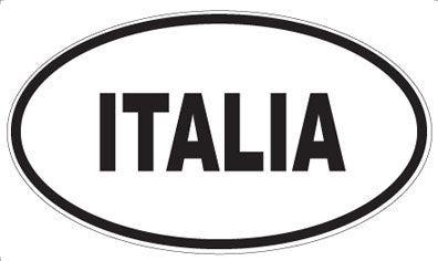 ITALIA - Oval Magnet