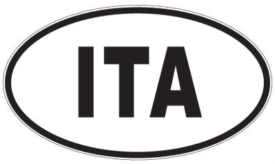 ITA - 3 Letter Initials Oval Magnet